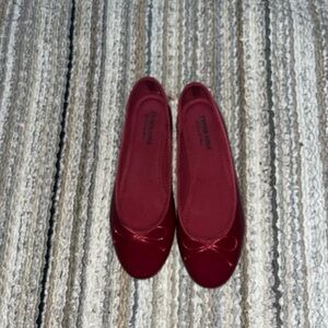 Elegant Red Flats by Franco Sarto
